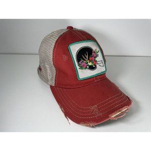 Judith March Mesh Distressed Snapback Football Helmet Trucker Baseball Hat Cap